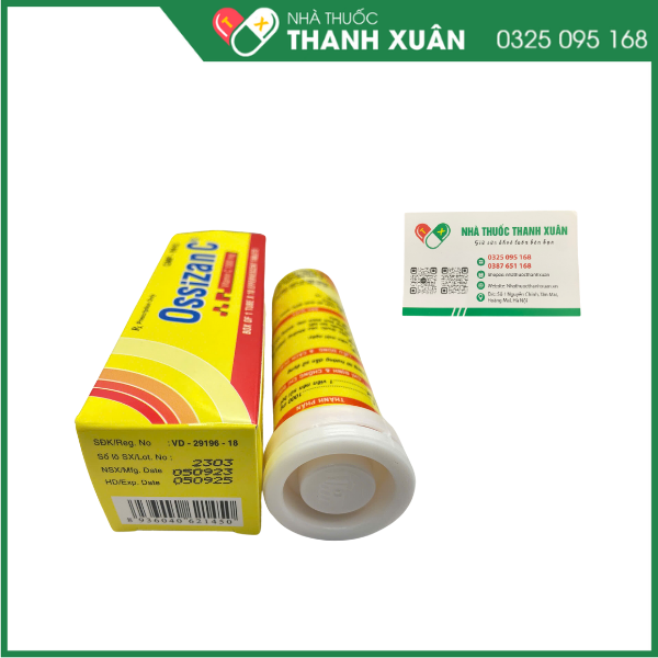 Viên sủi Ossizan C điều trị thiếu hụt vitamin C